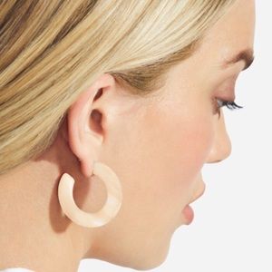 ⭐ Machete Kate Opal Acetate Hoop Earrings ⭐